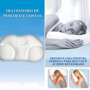 Travesseiro Ergonômico Oval de Espuma - Conforto Premium - Casa Saintelle