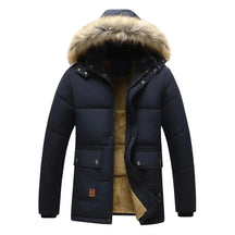 Jaqueta Parka Masculina com Capuz Forrado com Lã WY