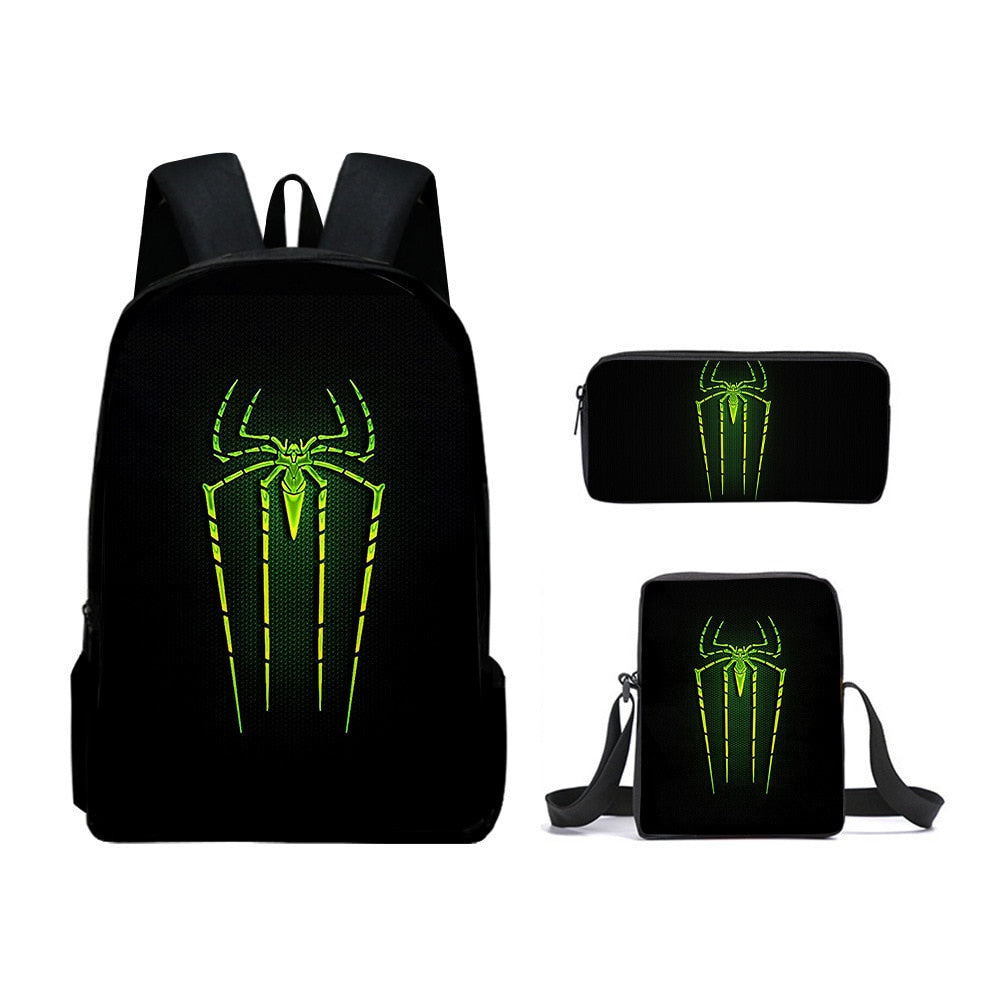 Kit Escolar Homem Aranha: Mochila, Lancheira e Estojo