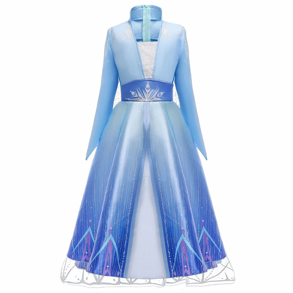 Fantasia Infantil Elsa com Capa Frozen