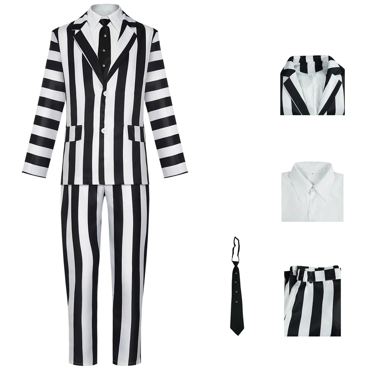 Cosplay Beetlejuice Terno Completo