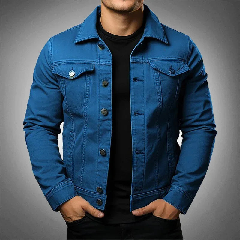 Jaqueta Jeans Masculina Casual