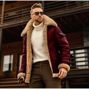 Casaco Masculino de Inverno Forrado com Lã