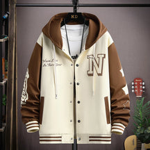 Jaqueta Masculina Varsity Colegial com Capuz NewSport