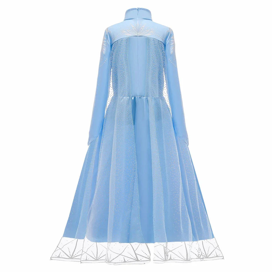 Fantasia Infantil Elsa com Capa Frozen