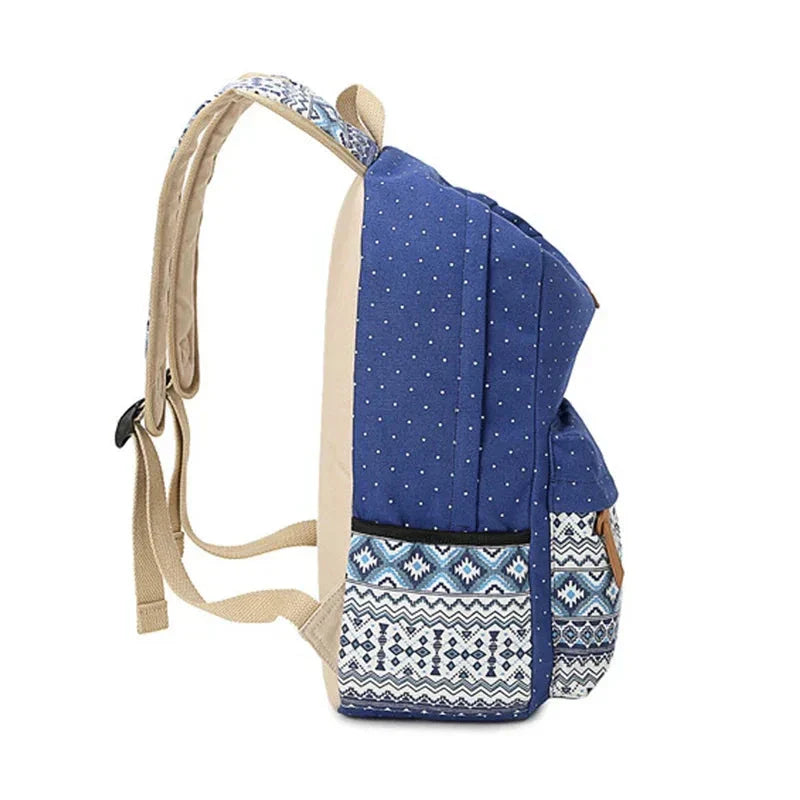 Mochila Escolar Feminina estilo Hippie