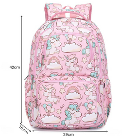 Mochila Escolar Feminina Unicornio Festivo