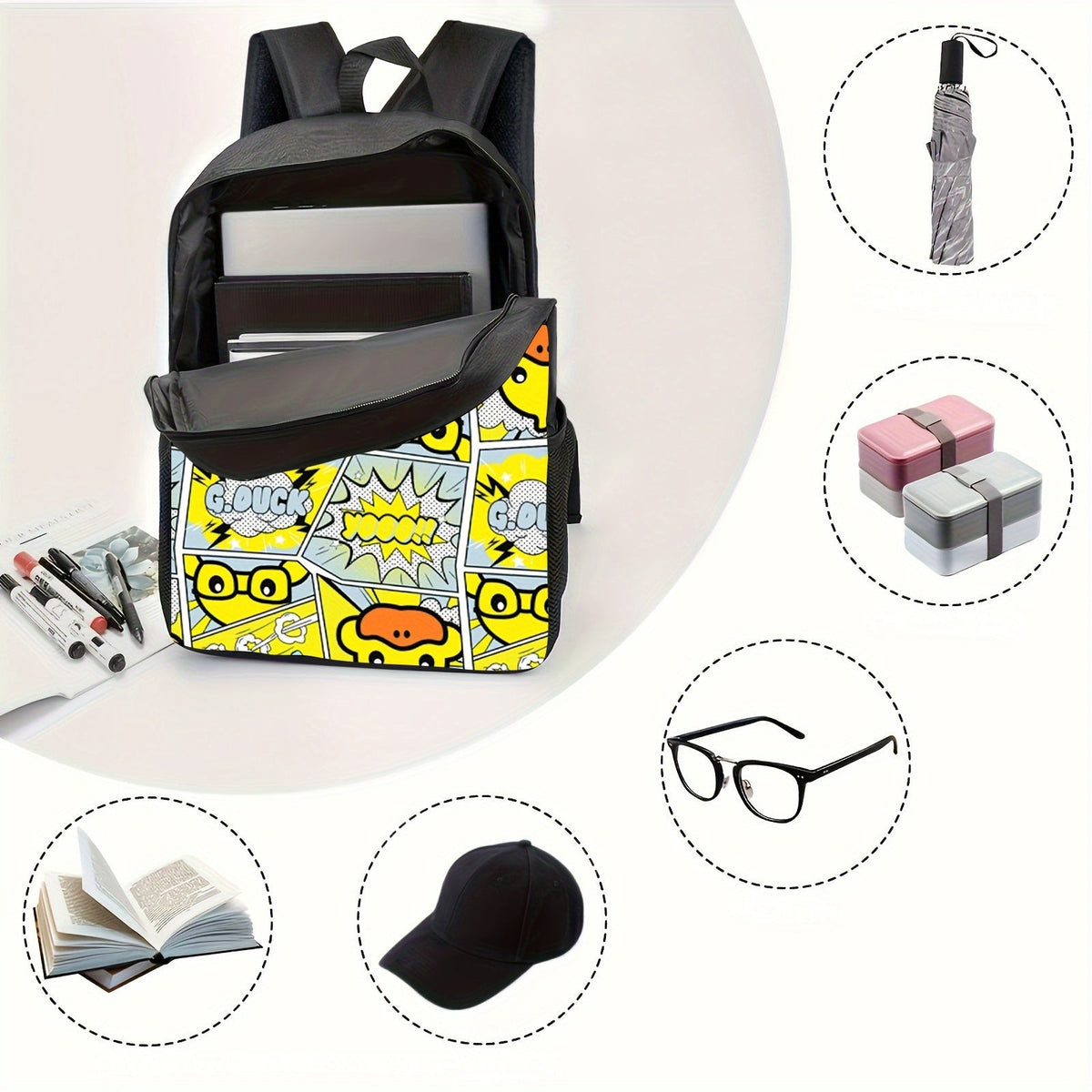 Mochila Escolar Infantil Patinho