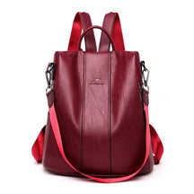 Mochila Feminina Casual em Couro